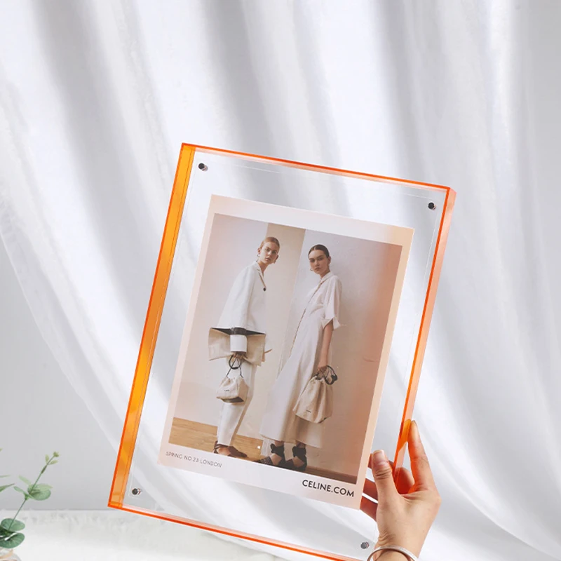 1pcTransparent Acrylic Photo Frame DIY Poster Painting Hall Bedroom Wall Decoration Ins Style Table Picture Frame