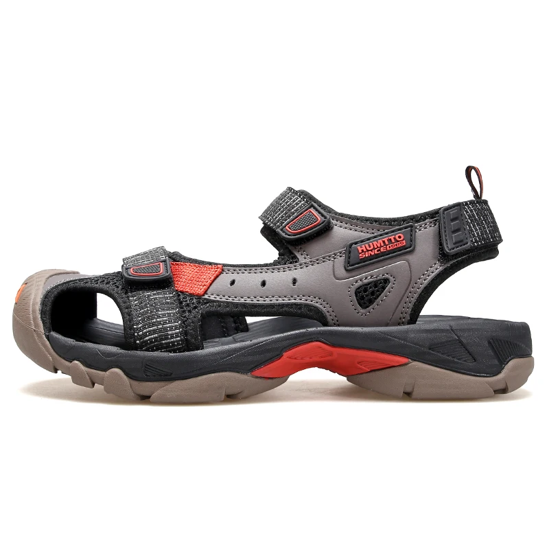 HUMTTO Summer Sandals for Men Breathable Hiking Shoes Outdoor Water Beach Sandals Mens Camping Fishing Climbing Aqua Shoes Man