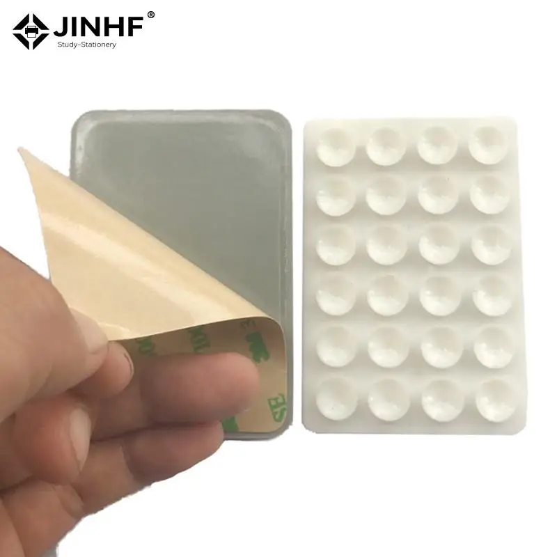 Back Sticker Silicone Suction Pad For Mobile Phone Fixture Suction Cup Backed Adhesive Silicone Rubber Sucker Pad For Fixed 1pc