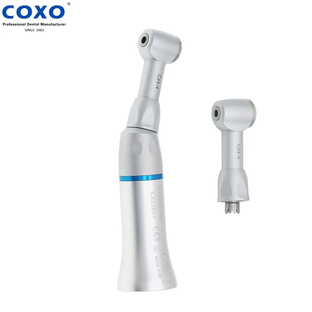 

COXO Dental Push Button Low Speed Contra Angle Handpiece CX235 C1-4 Fit NSK KaVo