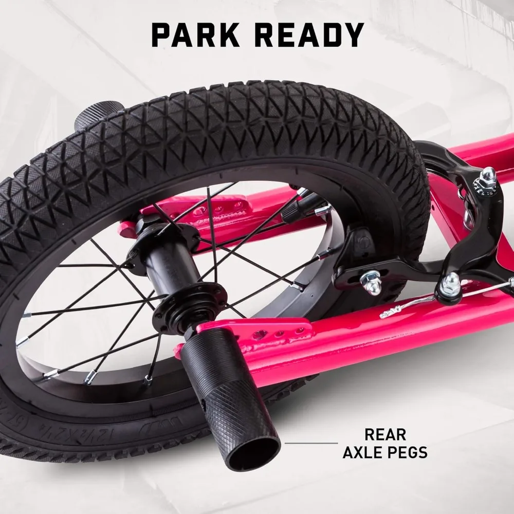 Expo Kick Scooter, BMX-Style Handlebar & Brake Cable Rotor, Wide Foot Deck for Kids Youth Boys Girls Ages 6 and Up,