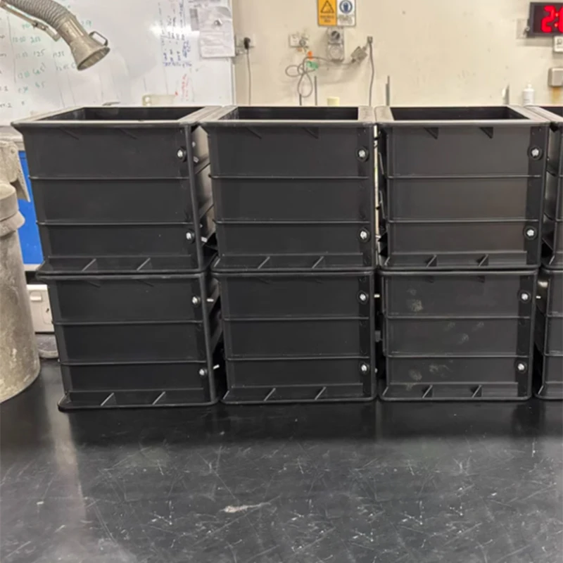 Detachable Black Abs Plastic 150X150X150Mm Concrete Test Module Compression Engineering Compression Test Mold