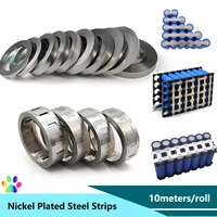 18650 Li-ion Battery Nickel Plated Strip Nickel Sheet Plate Connector 0.1 0.15 0.2mm Steel Belt Spot Welding Machine Welder 1