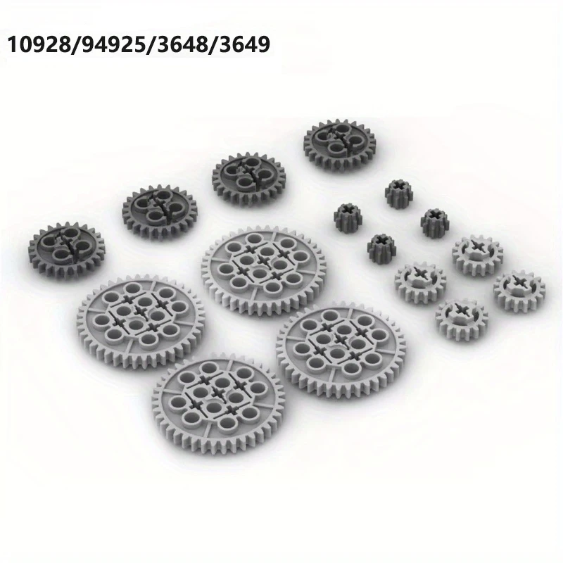 40/24/8/16 Teeth Gears Technical Building Blocks Parts 10928 3648 3649 94925 Differential Gears MOC Bricks For Assembled Toys