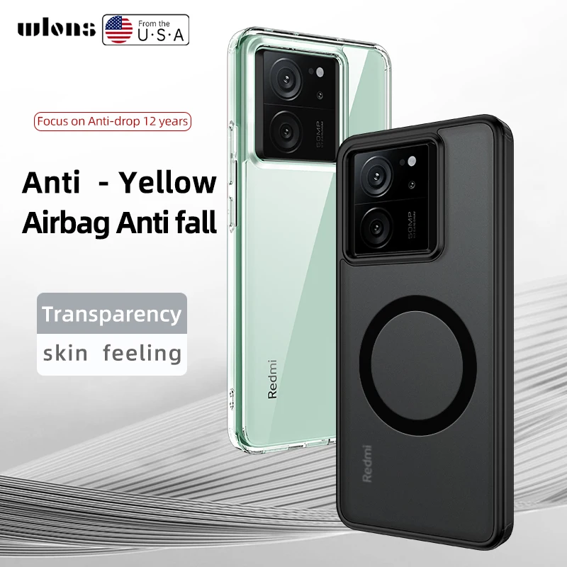 Airbags Shockproof Magnetic Wireless Charging Case Shell - Enhanced Protection Cover