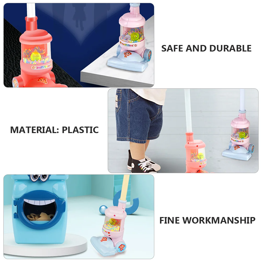 Simulation Vacuum Cleaner Toddler Toys Kid Hands on Educational Toy for Girls Boys Home Cleaning Plaything Safe