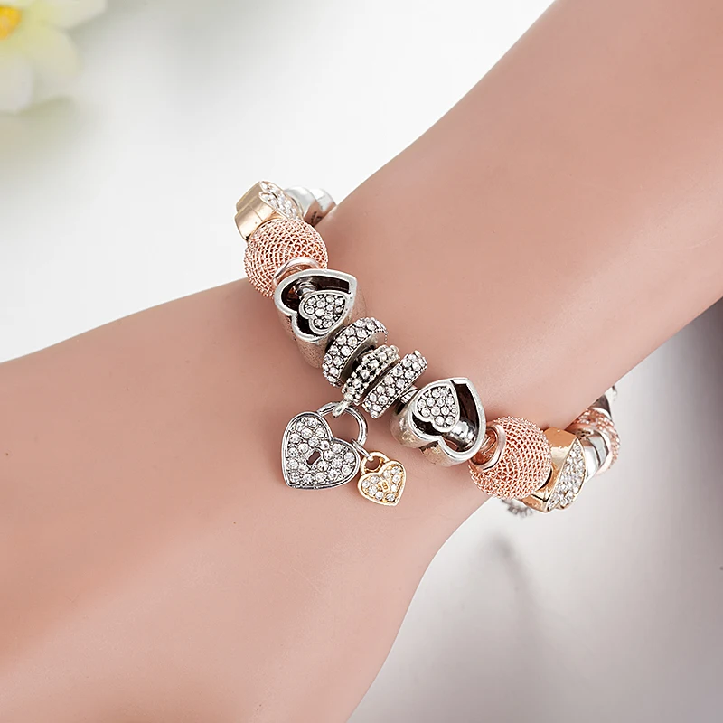 ANNAPAER Pulseiras Luxury Rhinestone Charms Abalorio Trendy Retro Beads Fit Pan Original Bracelets Bangles bracelet jewelry