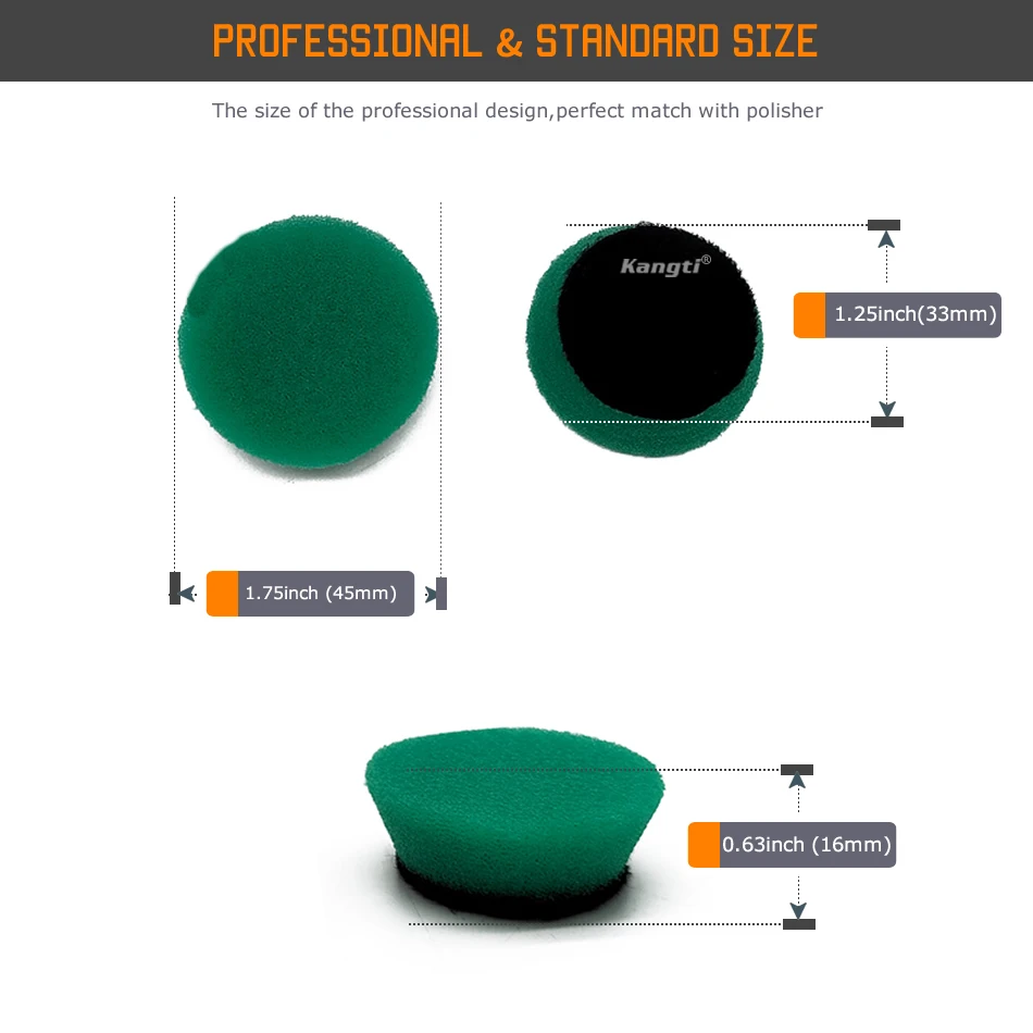 1 inch 2 inch polishing sponge board coarse medium fine suitable RO/DA polishing machine car polishing sponge,polishing sponge set
