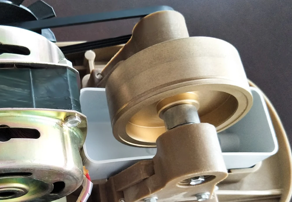 New Manual Lens Edger Hand Edging Machine Optical Laboratory Tool Fine Rough Wheel With V Groove High Power AC Motor