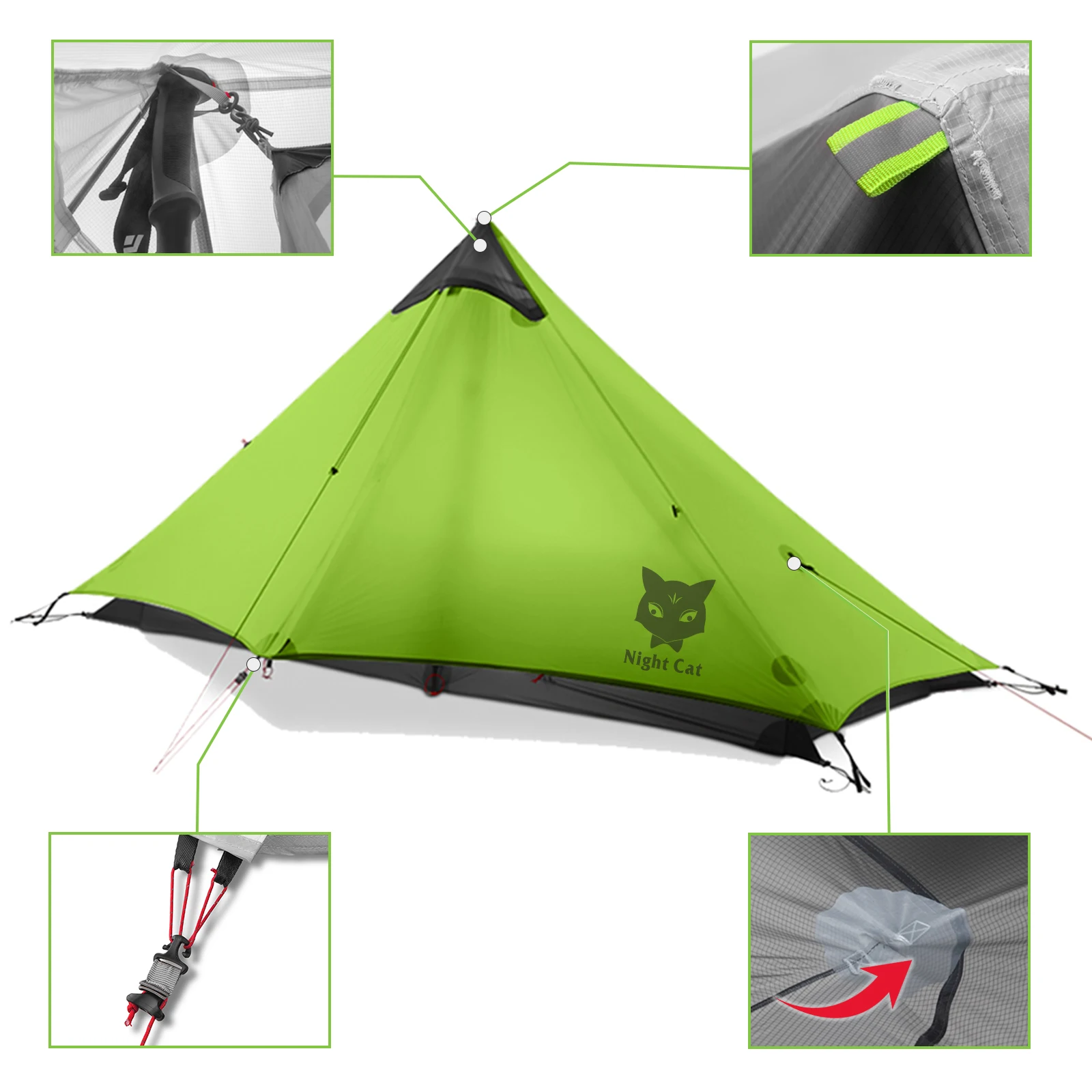 Night Cat 1P Ultralight Tent 5