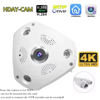 4K  8MP 5MP Fisheye Camera IP 1080P POE Indoor Home Security Panaromic 180 360 Degree IP Dome CCTV Camera Motion Detection ONVIF 1