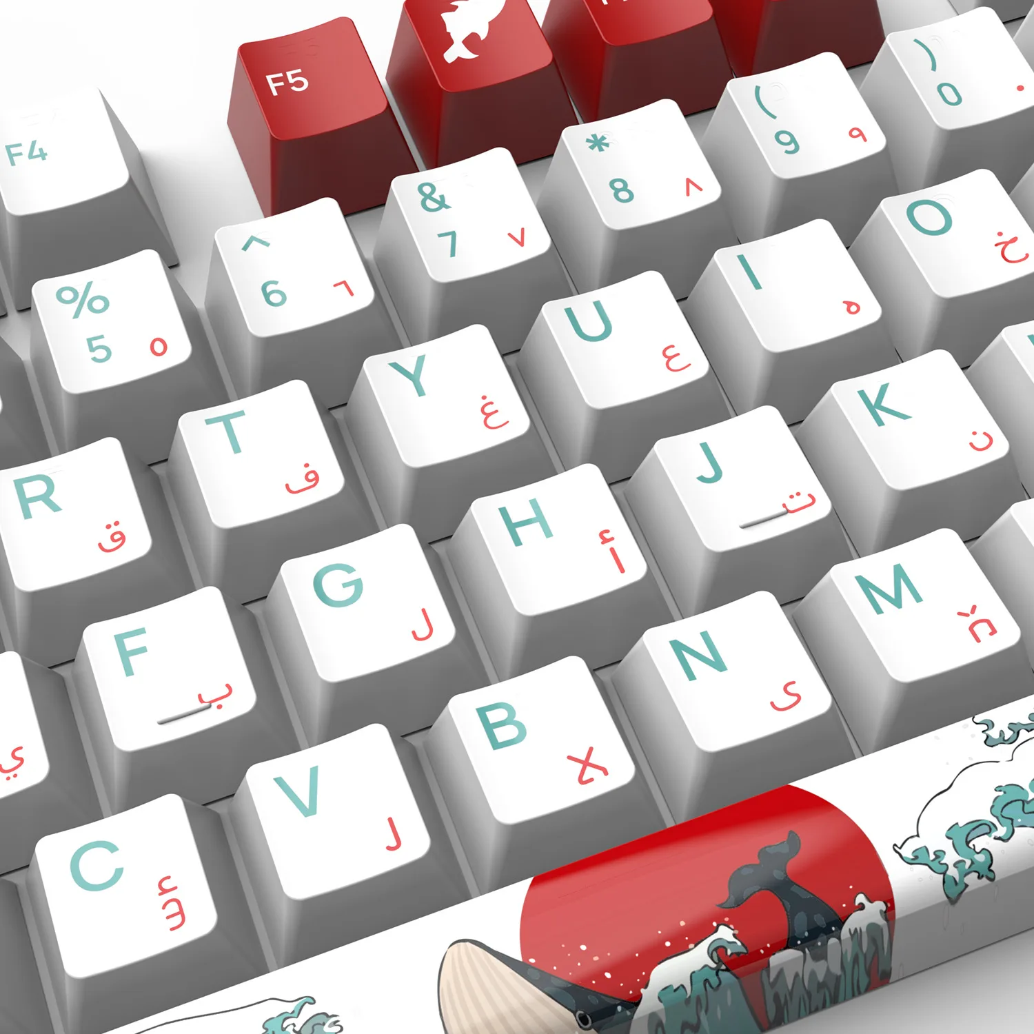 

Arabic English Keaps OEM XDA Height Key for Mechanical Keyboard for Support 61/64/67/68/75/82/84/87/96/98/100/104/108 Keyboard