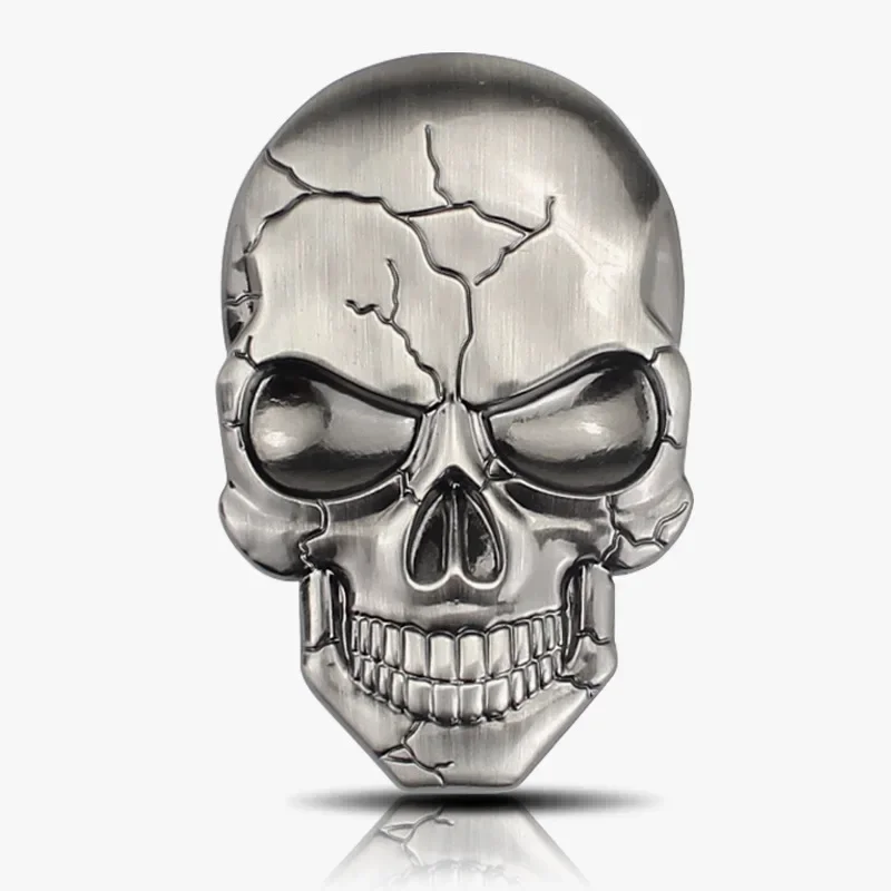

1Pcs Fashion 3D Demon Skull Zinc Alloy Metal Car Sticker for Car Motorcycle Logo Skull Emblem Badge Car Styling Stickers