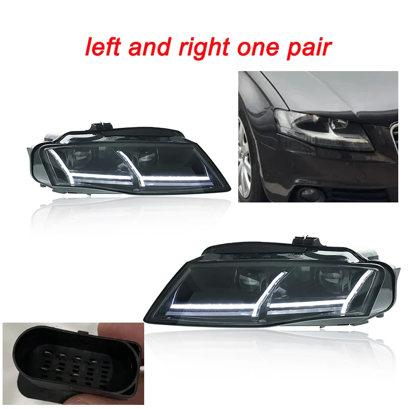 アウディ A4 8D 99-00 リング付 プロジェクターヘッド クローム