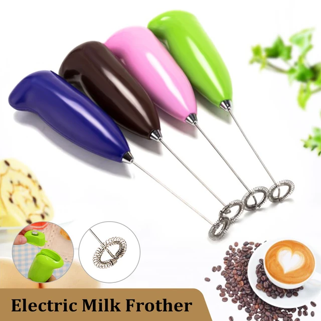 Electric Handheld Egg Beater Stainless Steel Coffee Milk Tea Blender Mini  Milk Frother without Battreries Kitchen Gadgets - AliExpress
