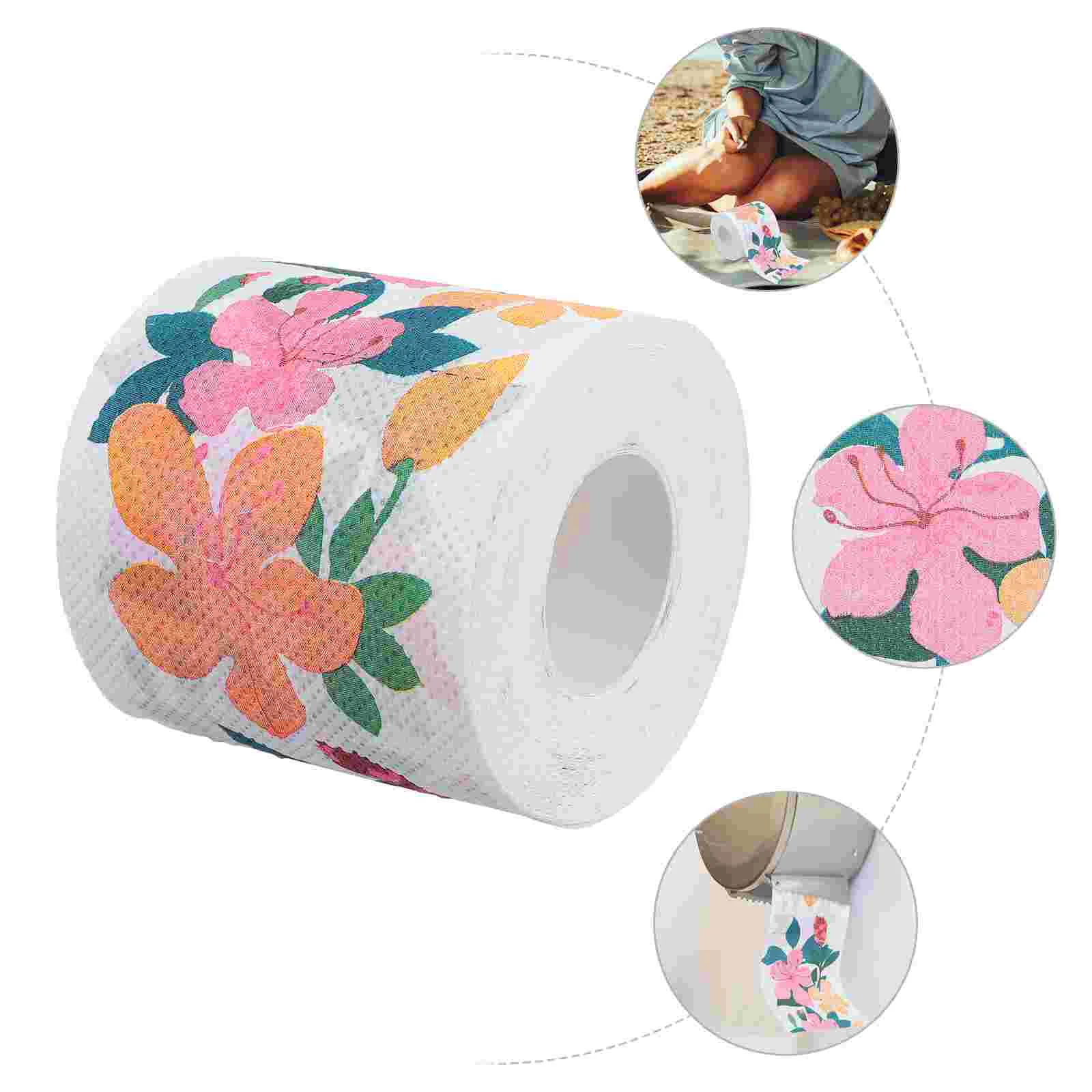 Printed Roll Paper Toilet Handkerchief Napkin for Home Tissue Supplies Disposable Printing