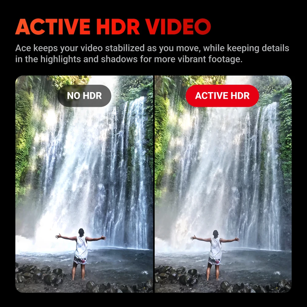 Insta360 Ace - 4K120fps Waterproof Action Camera, Active HDR Video, 48MP Photos, 2.4" Flipscreen, Magnetic Design, AI Assitant 3