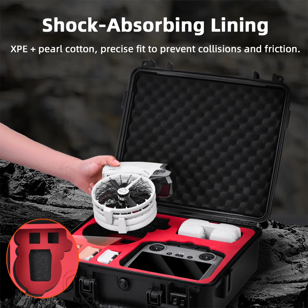 For DJI Flip Hard Carrying Case Storage Box Waterproof Shoulder Bag Explosion-proof Case Hand-held for DJI Flip Accessory