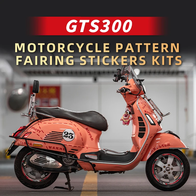 Used For Vespa GTS300 Line Printing Protection Stickers Decoration Motorcycle Body Can Choose Color Bike Accessories Refit custom custom high quality a3 a4 a5 size advertising promotional color folded flyer booklet brochure leaflet printing