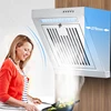 230W Mini Side Suction Range Hood Stainless Steel Panel Hanging Household Ventilator 400mm Kitchen Exhaust Cooker Hoods 220V 6