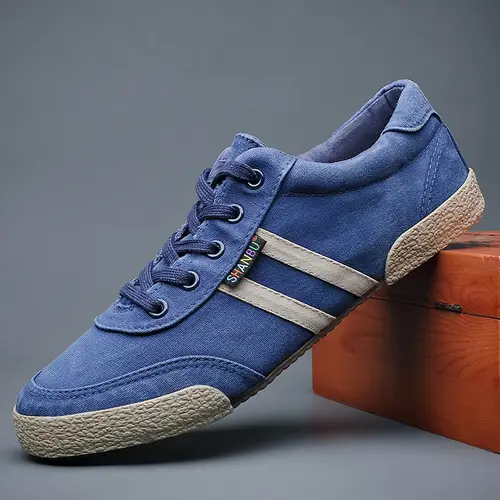Classic Men's Vulcanized Shoes Brand Canvas Mens Casual Shoes  Breathable Soft Male Hard Wearing Board Shoes Tenis Marculino - Image 2