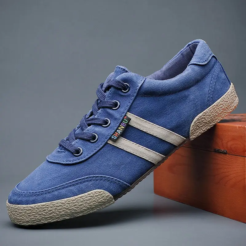 Classic Men's Vulcanized Shoes Brand Canvas Mens Casual Shoes  Breathable Soft Male Hard Wearing Board Shoes Tenis Marculino - Image 2