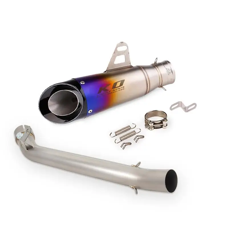 51mm Motorcycle Exhasut Mid Link Pipe Muffler Escape Stainless Steel Tip Without DB Killer Slip On FOR SUZUKI GSXR1000 2007-2008 - Image 6