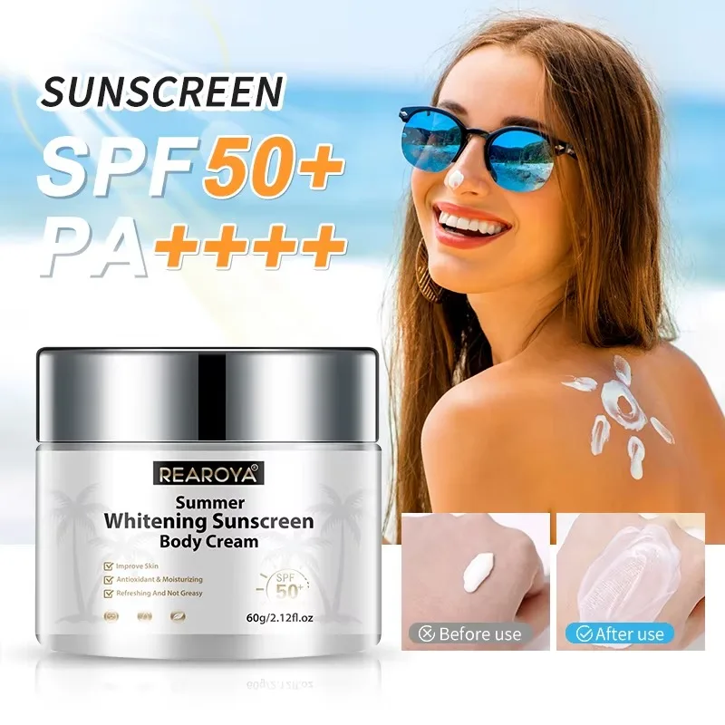 50+ Facial Sunscreen Long Lasting Moisturizing UV Resistant Skin Whitening Cream Korean Moisturiz Protector Care Body Sunscreen