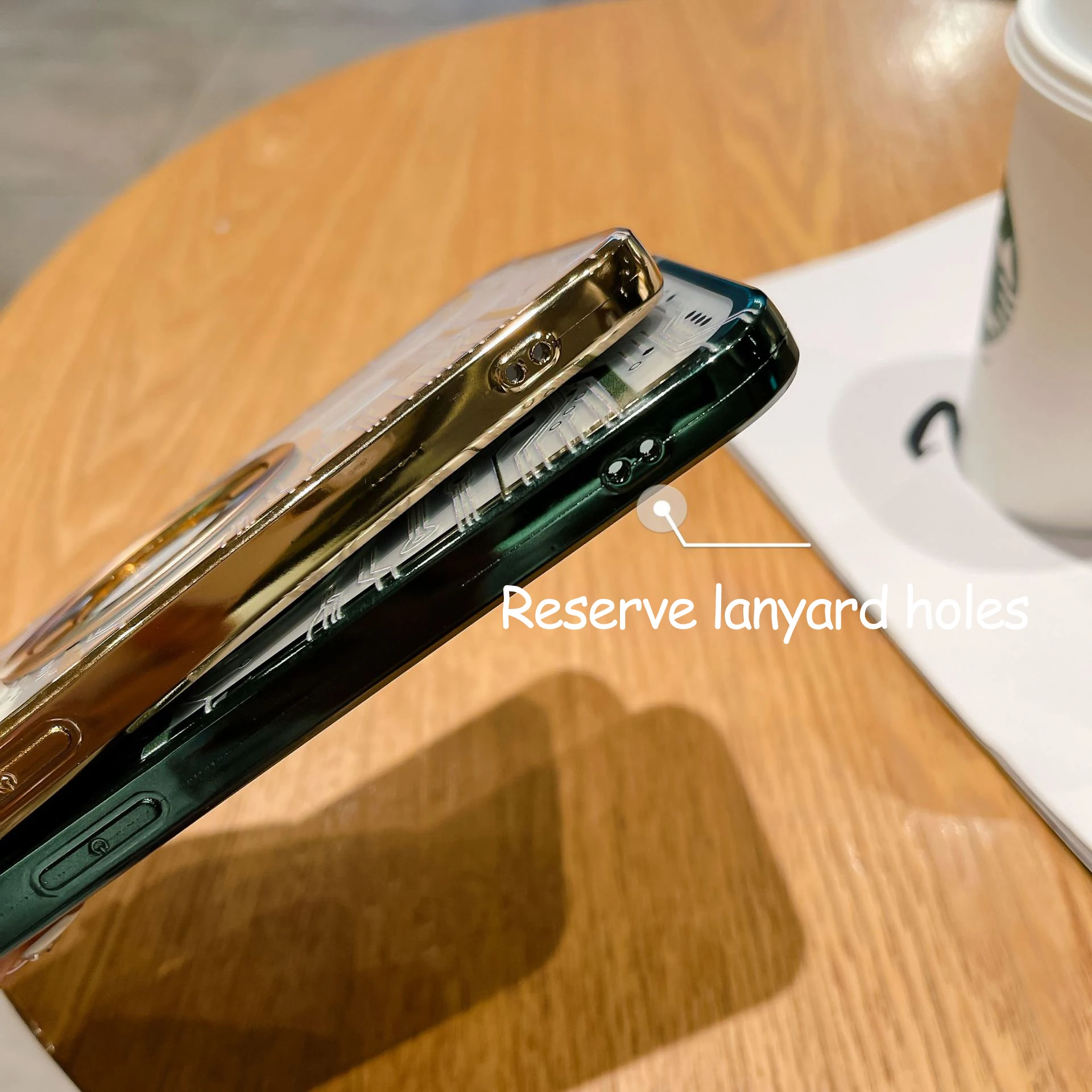 Фото Модный чехол для телефона с текстурой CD для iPhone 14, 13, 12, 11Promax, гальванизированный Магнитный защитный чехол с беспроводной зарядкой №5