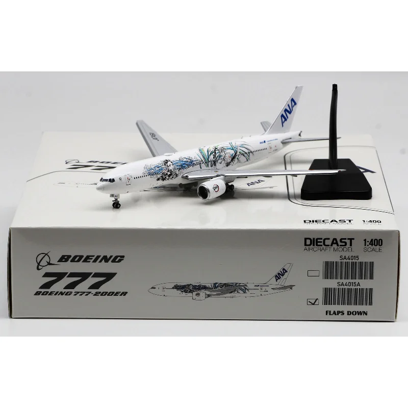 

1:400 Scale Plane ANA Boeing B777-200(ER) Diecast Alloy Aircraft Jet Model JA745A Flaps Down Collection Display Gifts Toys Fans