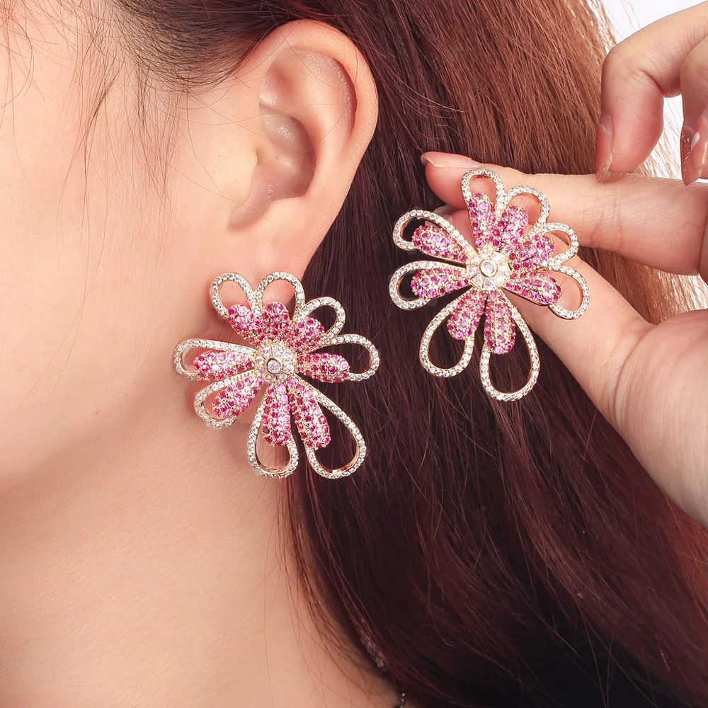 Discover more than 73 big rose earrings