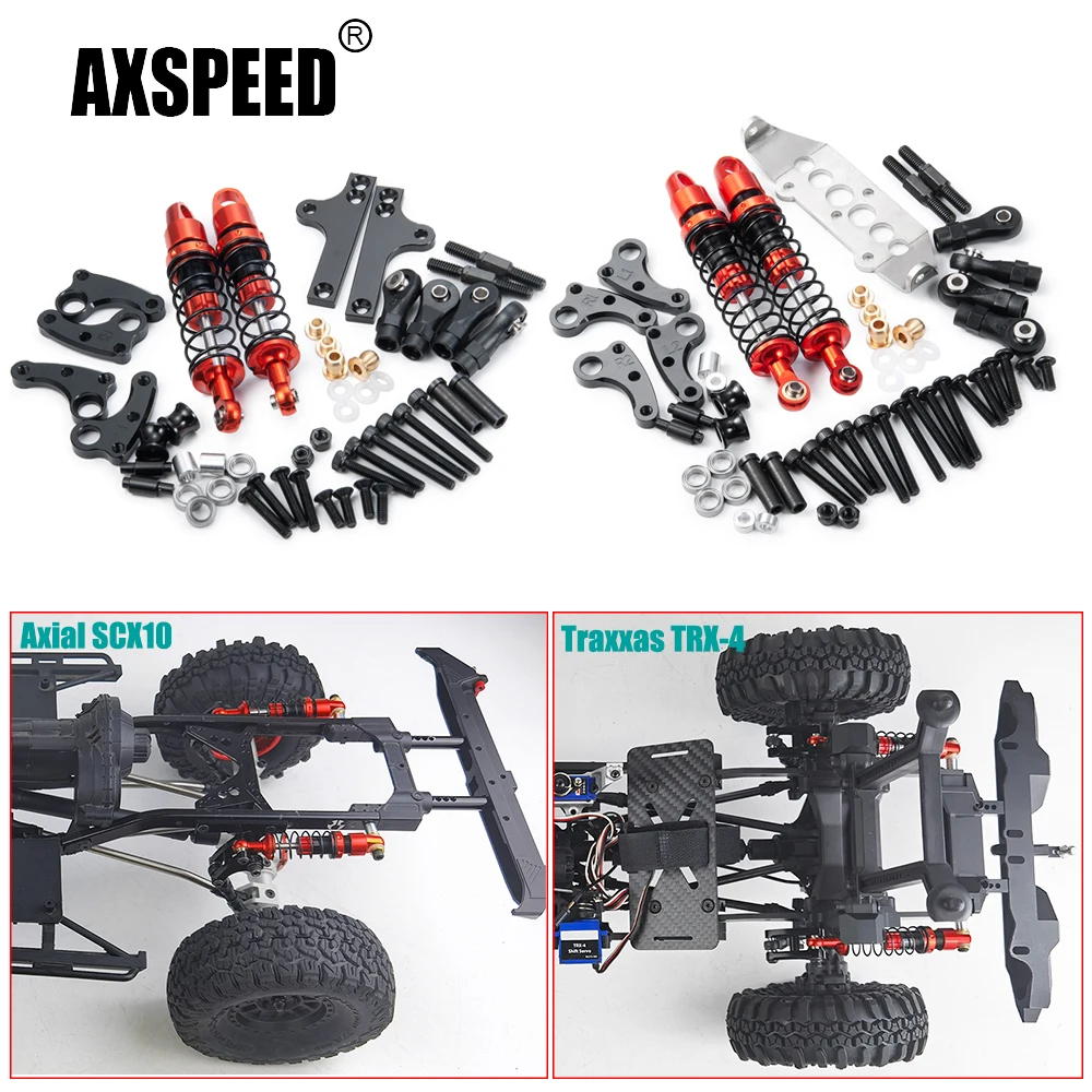 Second-hand 90%New 455MM RC Cars 1/10 SCX10 CNC Rock Crawler Chassis U - TOUCAN