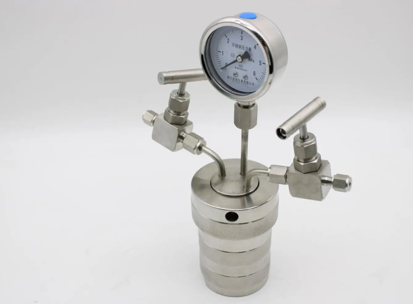 

Hydrothermal synthesis Autoclave Reactor vessel +inlet outlet gauge 100ml 6Mpa