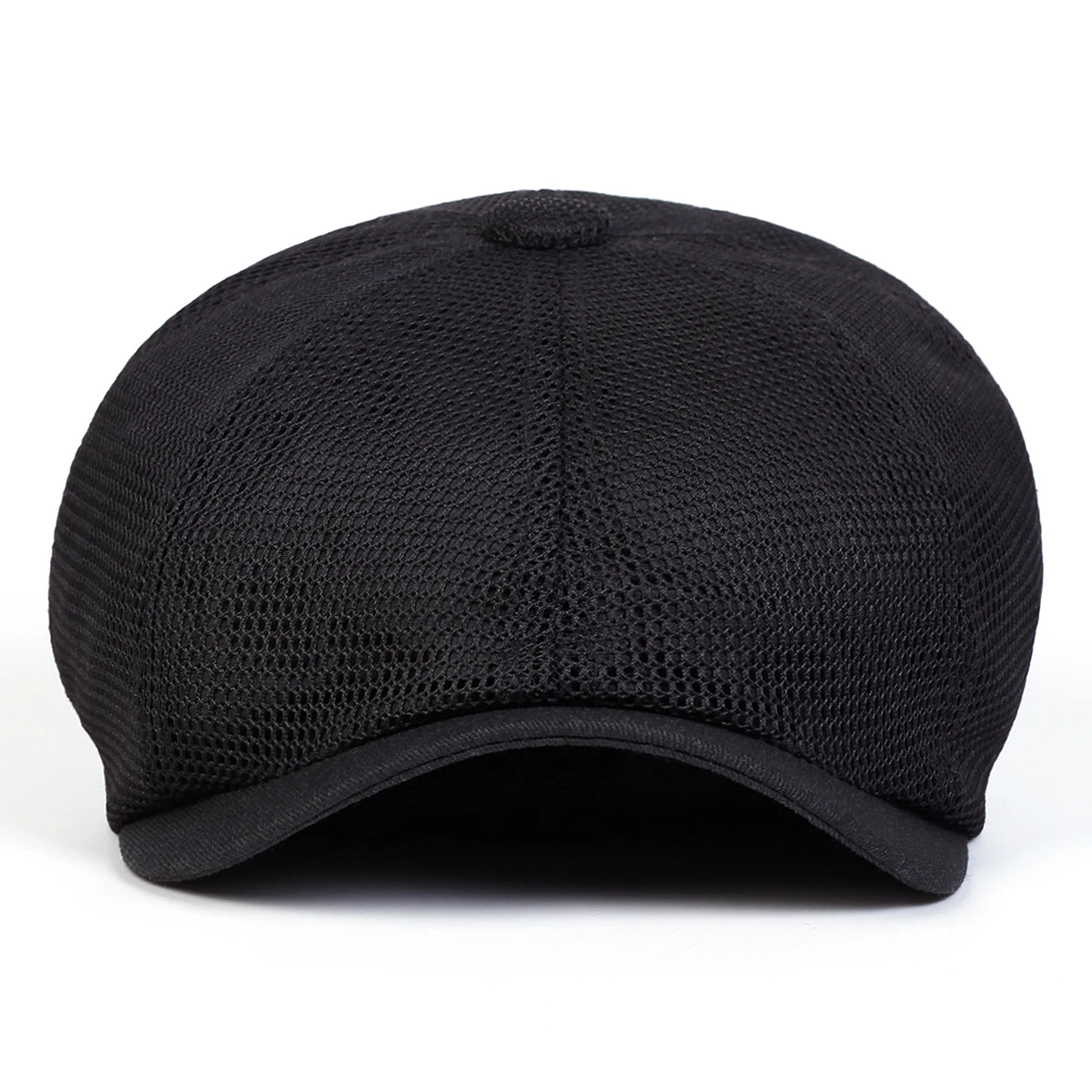 Herren Einfarbige Mesh-Atmungsaktive Casual Newsboy Caps Britische Malerhüte Frühling Sommer Achteckige Mütze Hip-Hop Baskenmütze – Detail 4