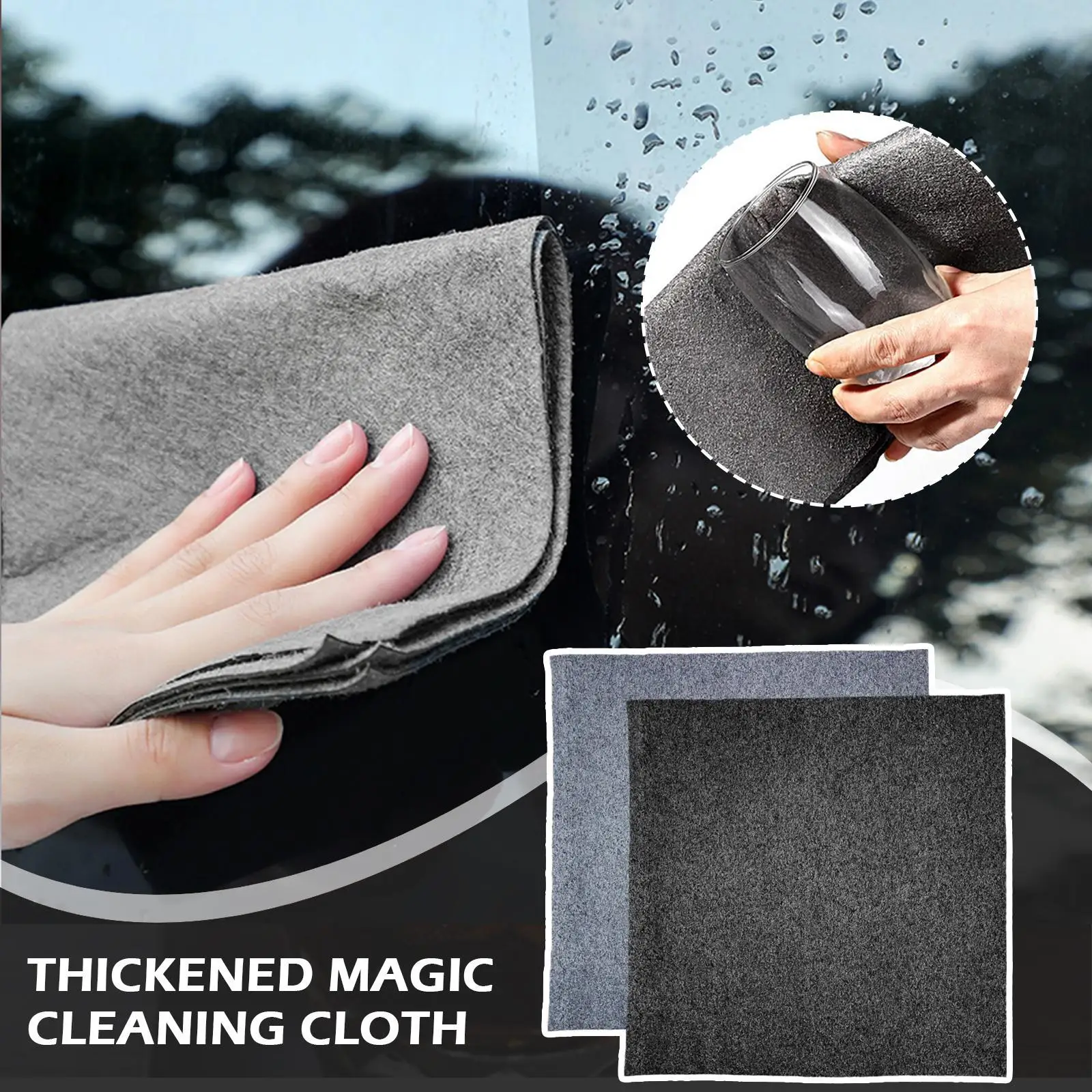 ThickenedMagicCleaningClothNoTraceGlassCleaningClothDishcloth