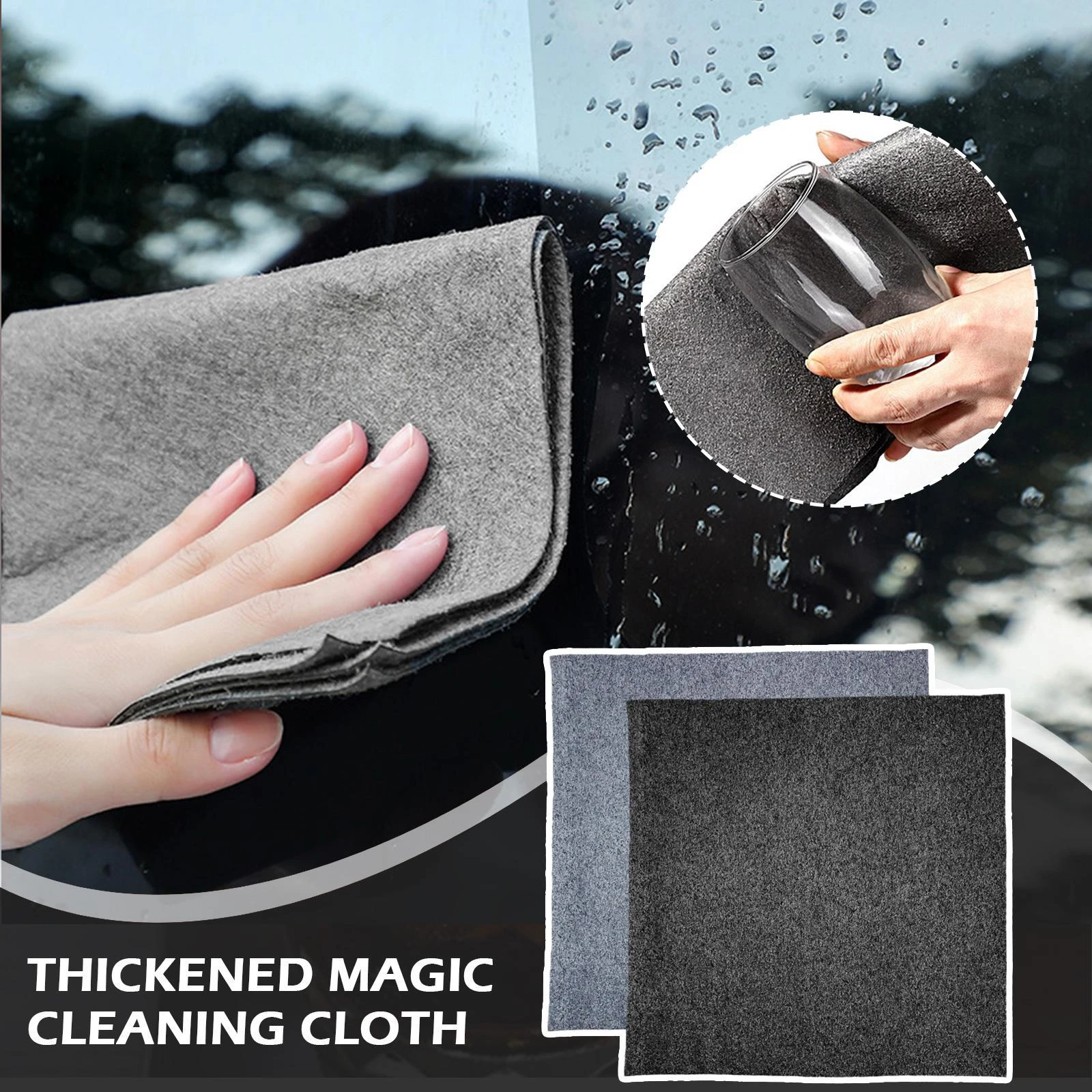 Thickened Magic Cleaning Cloth No Trace Glass Cleaning Cloth Dishcloth