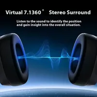 ATK M1 Game Headset Three Mode Wireless Headworn PS5  PC Gaming Headset Microphone Virtual 7.1 Surround Noise Reduction Headset - Image 3