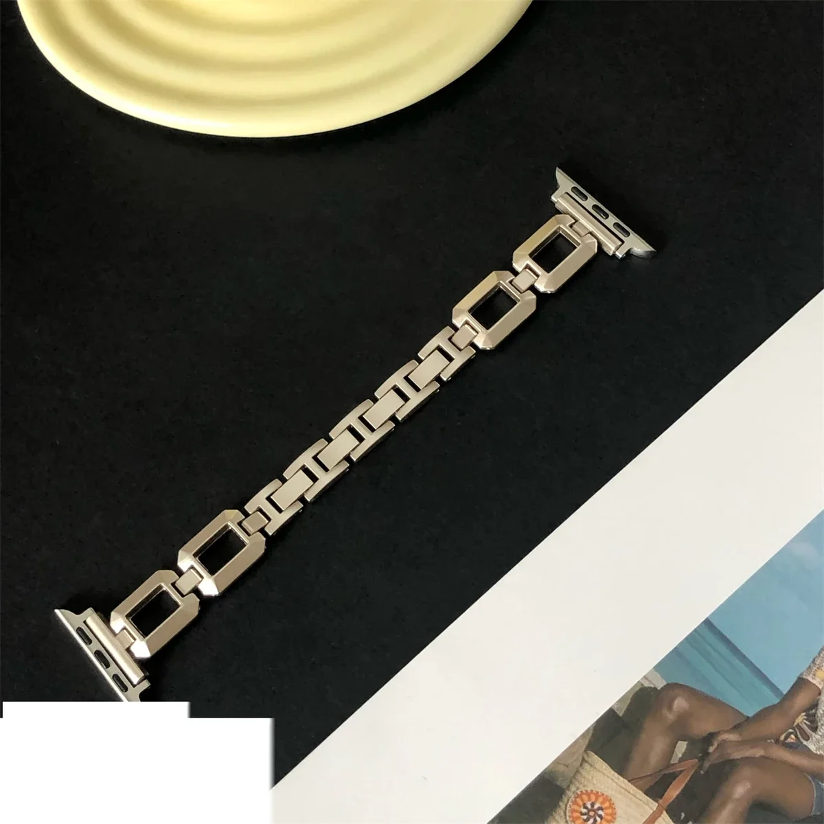 Pulseira de metal para smartwatch design elegante universal_voghion.com