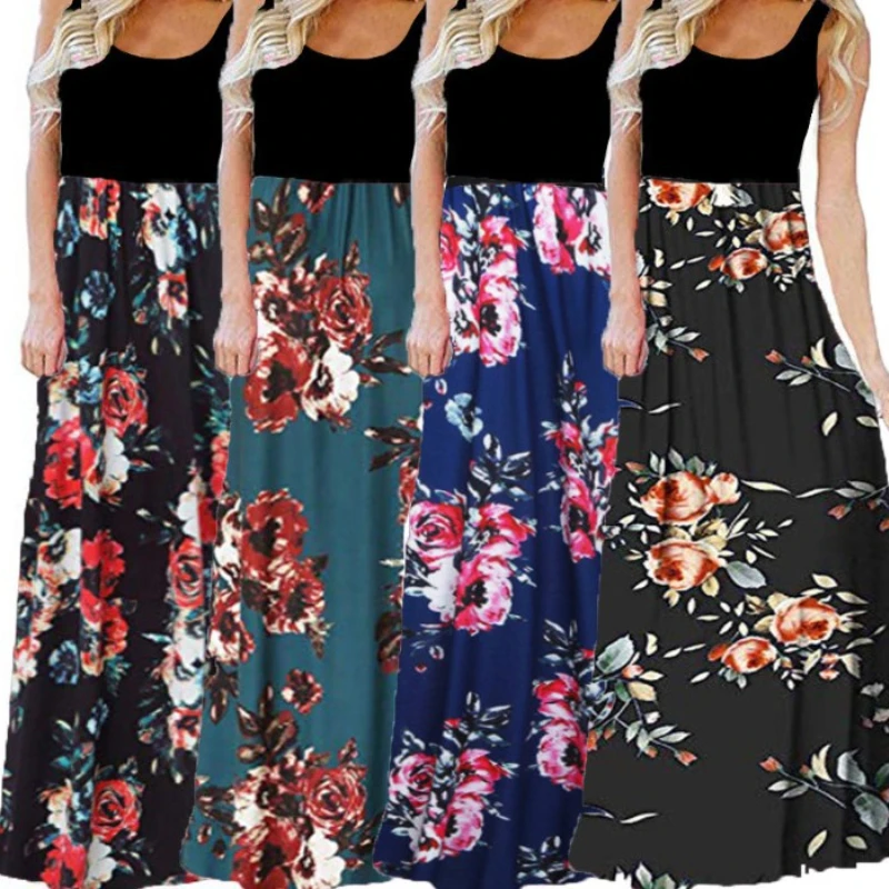 

Женское Платье, Новинка лета 2023, сексуальное Платье без рукавов с круглым вырезом и принтом, элегантное Платье для вечеринки, Женское Платье