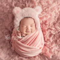 140*170cm Stretch Baby Photography Props Blanket Wraps Organic Cotton Wrap Soft Infant Newborn Photo Wraps Cloth Accessories 5
