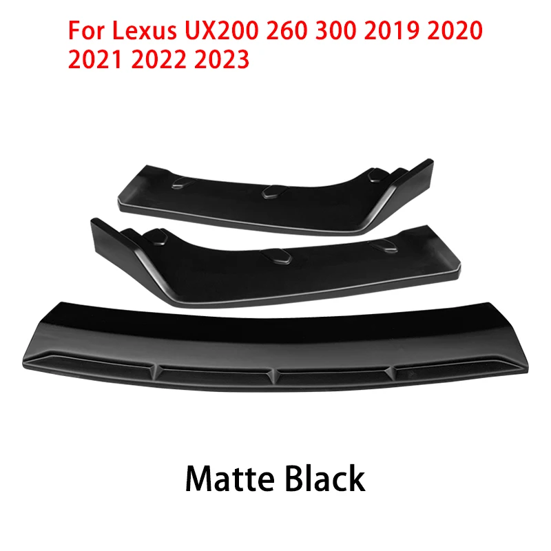 レクサス UX 200 260 300 フロントリップスポイラーLEXUS 黒 Car For Lexus UX200 260 300 2019-2023 2021 Front Bumper Lip