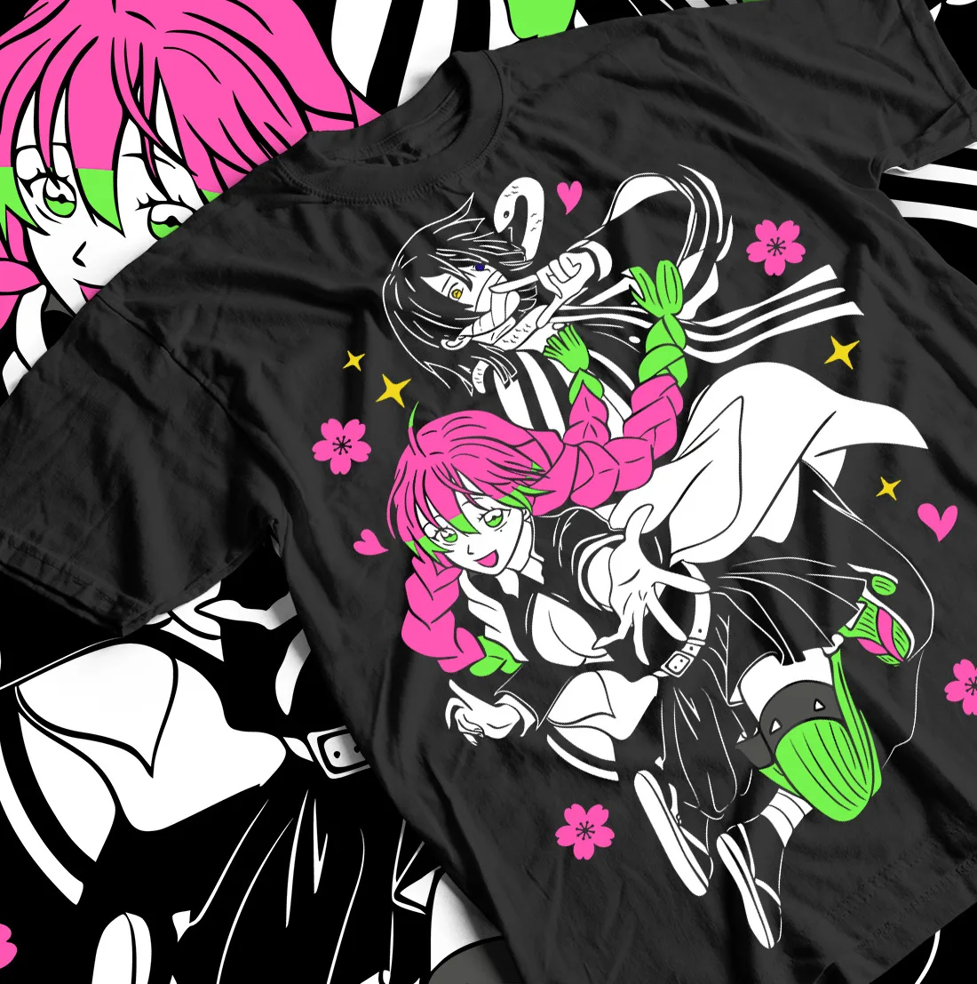 

Demon Slayer Mitsuri T-Shirt Waifu Kawaii Anime Japanese Manga Otaku All Size
