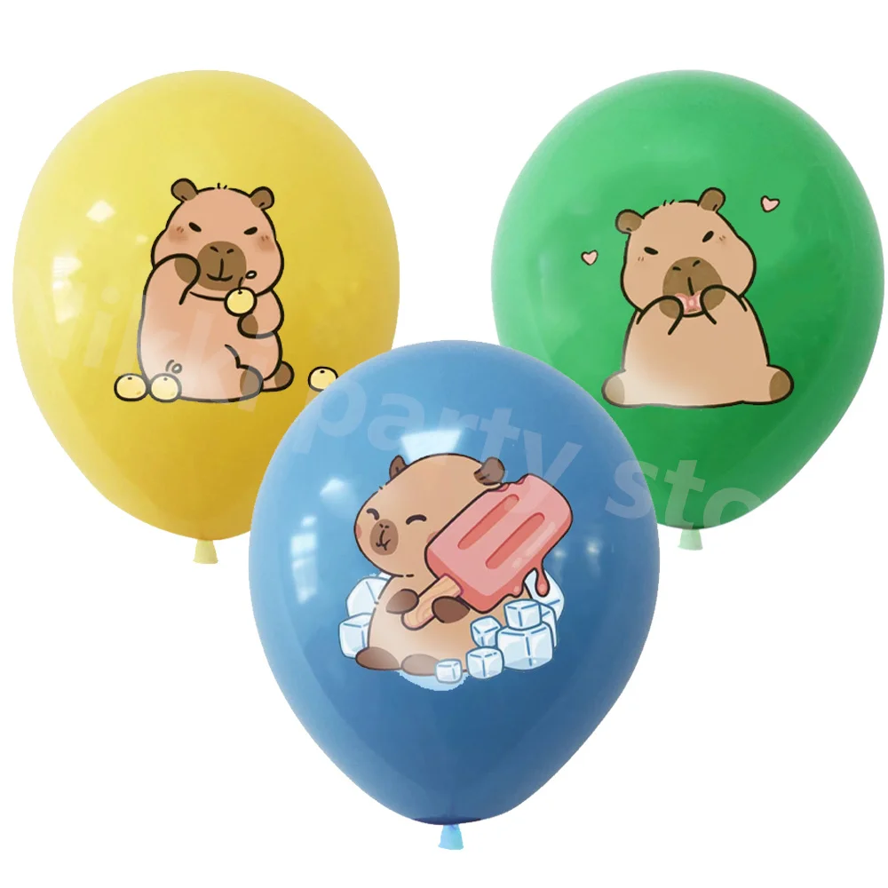 Palloncini Capybara In Foil – Set Di Palloncini A Forma Di Animale – Decorazioni Per Compleanno, Baby Shower E Feste A Tema - 3