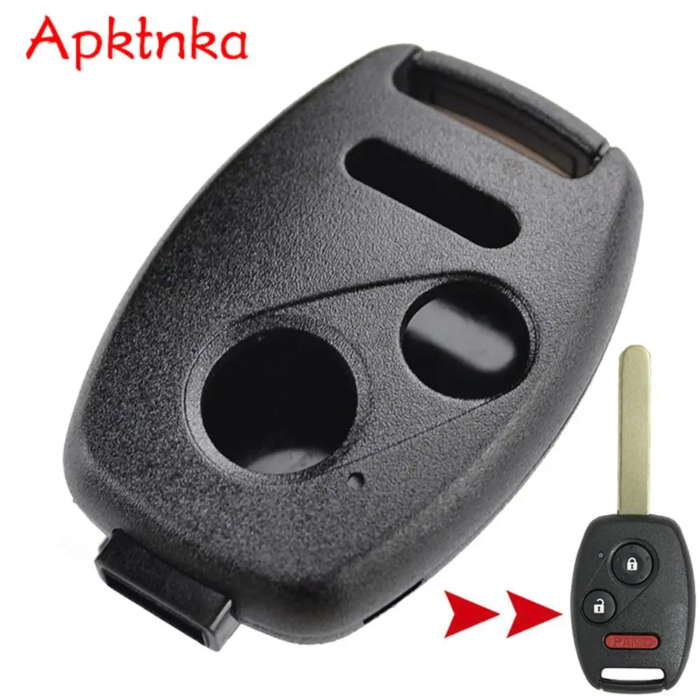 Apktnka Car Key Shell Sostituzione Fob Case Cover Per Honda Accord Civic Odyssey Crv Crz Fit Insight Pilot Repair Kit No Blade