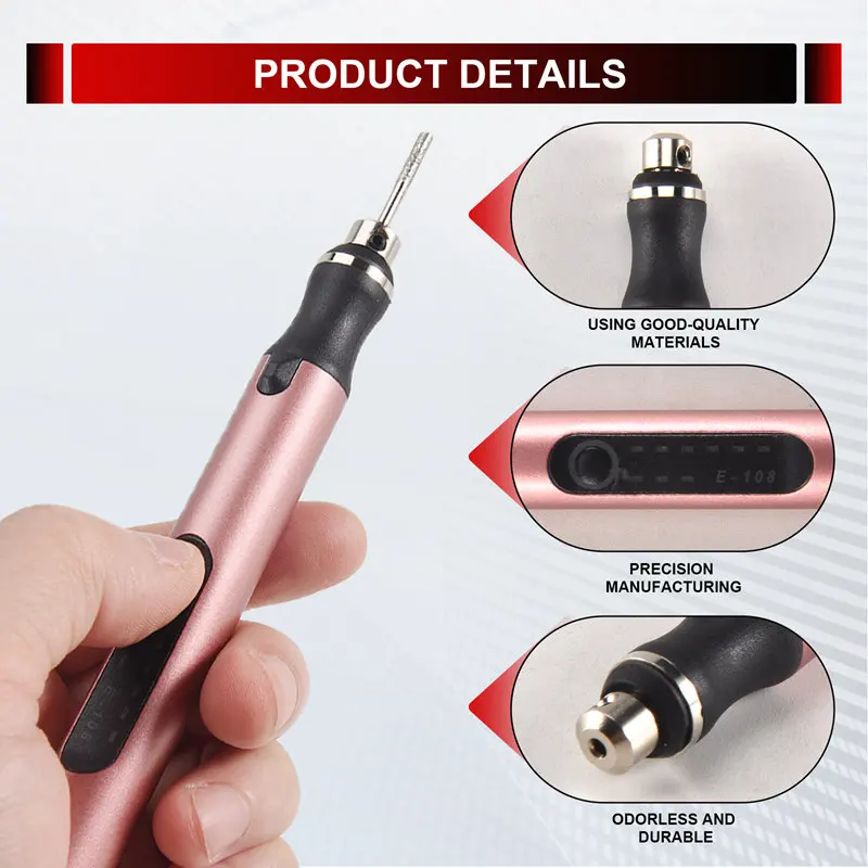 A74P-Rechargeable Cordless Mini Engraver Pen DIY Engraving Tool Kit For Metal Glass Plastic Wood Jewelry Stencils