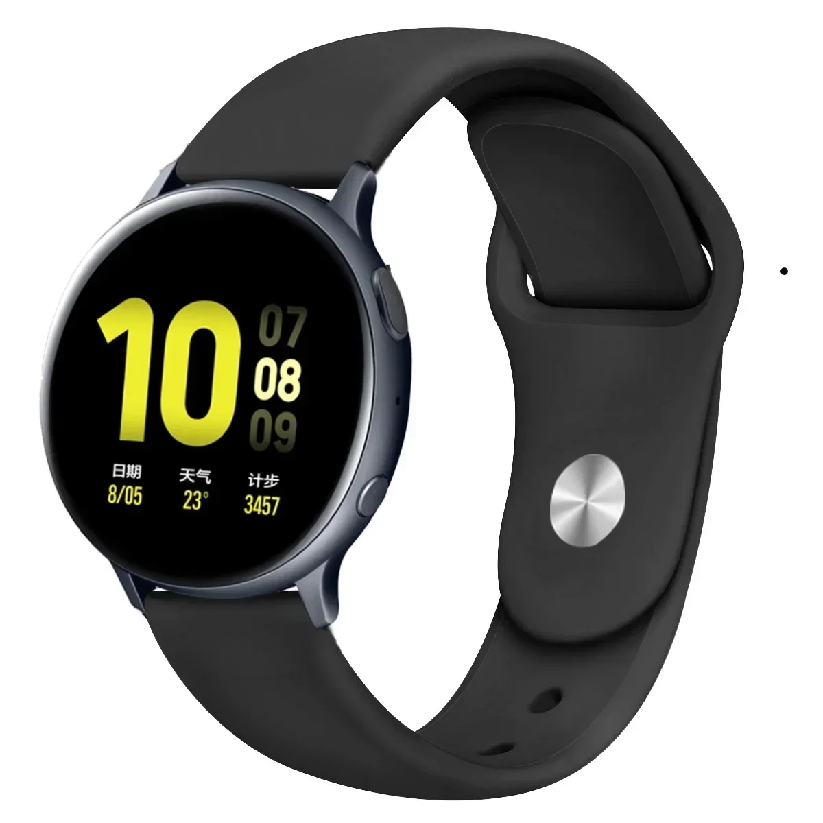 Silicone Sports Strap Replacement Wristband, 22mm
