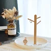 2024 New Nordic Bamboo Tree Branch Storage Tray Living Room Desktop Key Hanger Jewelry Display Frame 3