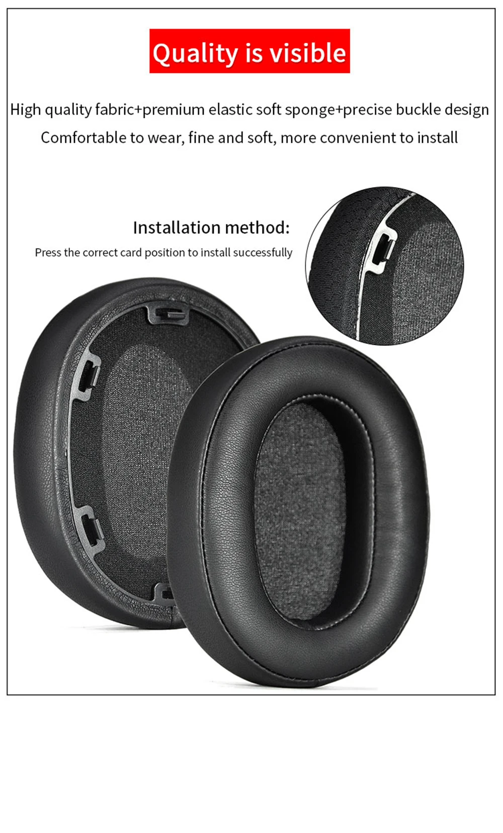 Ear Pads For Sony INZONE H5 Headphone Cushion Headbeam Protect Cover Headset Foam Pad Earpads Sponge Earmuffs