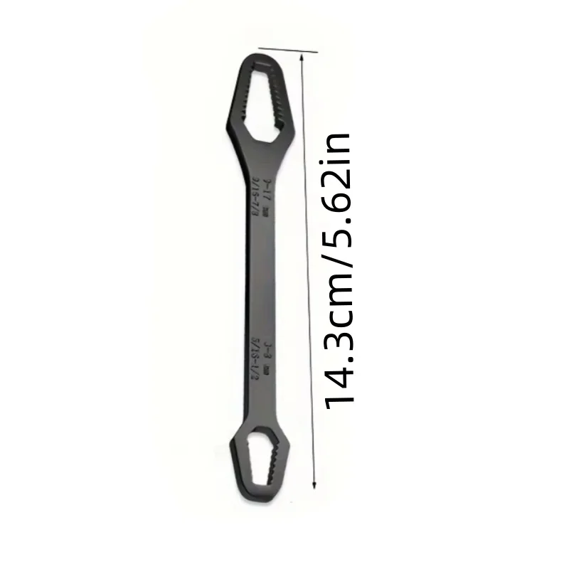 1pc 3-17mm Multifunctional Double End Box Wrench Hexagonal Solid Wrench