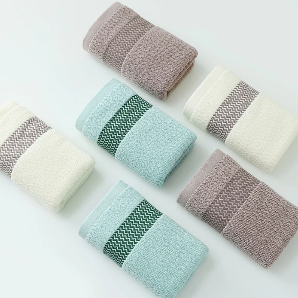 2 Towels Thickened Absorbent Towel Pure Cotton Quick Absorbent Soft Quick Dry Thickened Face Towel Size Soft Face Towel for Home 4